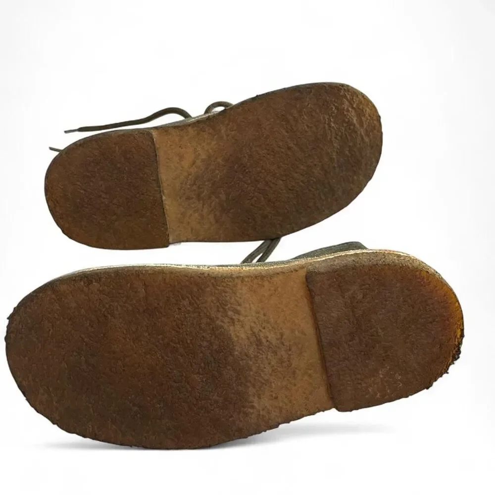 Kid's Green Suede Chukka Boots, Size 12/12.5 (30)